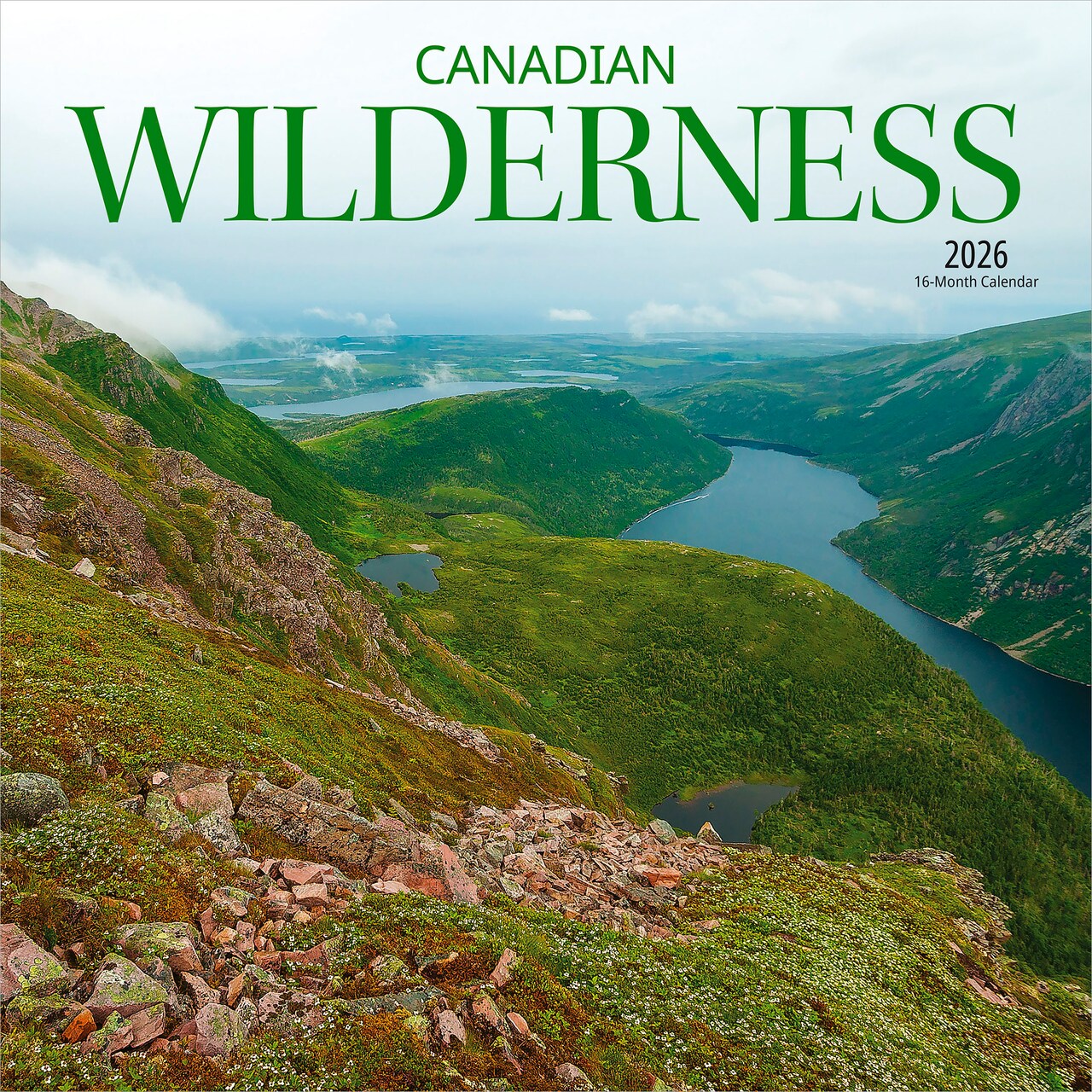 Canadian Wilderness | 2026 12 x 24 Inch (Hanging) Monthly Square Wall Calendar | Wyman Publishing | Regional Travel Nature Scenic